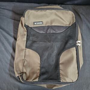 Columbia Nylon Packing Box Zip Up Bag Outdoors Camping Hiking Travel